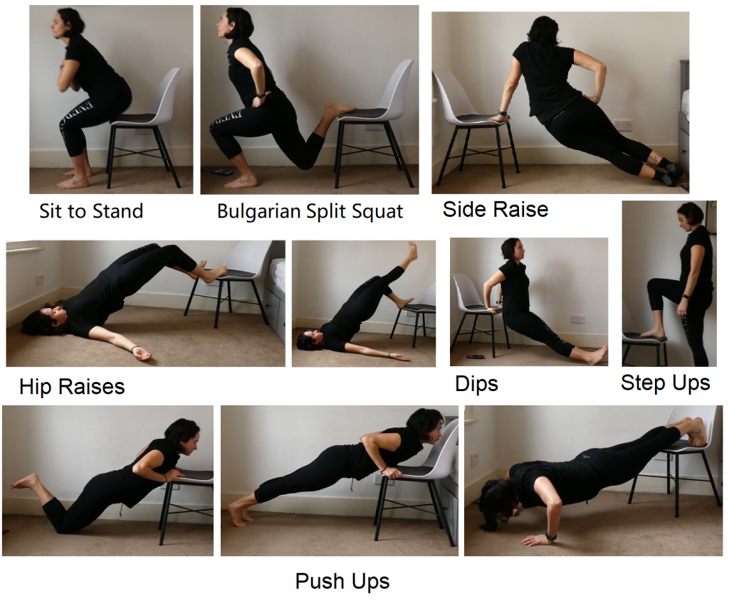 Bulgarian split squat online chair