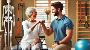 Exercise Physiologist working with client